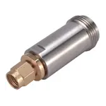 Conn SMA-Type N Adapter 0Hz to 18GHz 50Ohm ST PL/F Gold Over Nickel Single