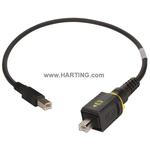 HARTING-09454453910 USB Kabelbaugruppen Cable Assembly USB, 0.5m, Copper Cable, Shielded