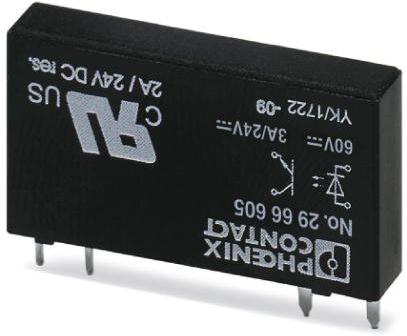 PHOENIX CONTACT-2966605 Relè a stato solido Relay SSR 3mA 60V DC-IN 3A 33V DC-OUT 4-Pin