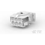 Conn Housing RCP 6 POS 6.35mm Crimp ST Panel Mount White Package