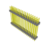 Conn Board Stacker HDR 36 POS 2.54mm Solder ST Top Entry Thru-Hole Bulk