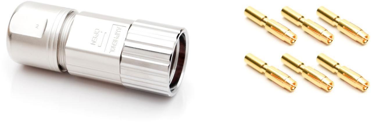 Amphenol-C091 31G005 100 2 Connector Circular Conn Circular SKT 5 POS Solder ST Panel Mount 5 Terminal 1 Port Box