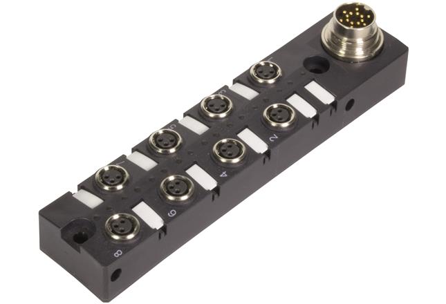 HARTING-090700420100 null Sensor/Actuator Box PNP Wiring 3 Pole M8 8 Port to M16