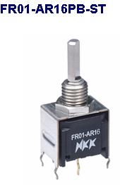 NKK Switches-FR01-AR16PB-ST Switch DIP Switch DIP N.O./N.C. SP16T 16 Shaft 0.1A 5VDC PC Pins 625Cycles Thru-Hole Stick Tube