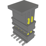 Conn Board Stacker HDR 10 POS 1.27mm Solder ST Top Entry SMD FLEX STACK™ T/R