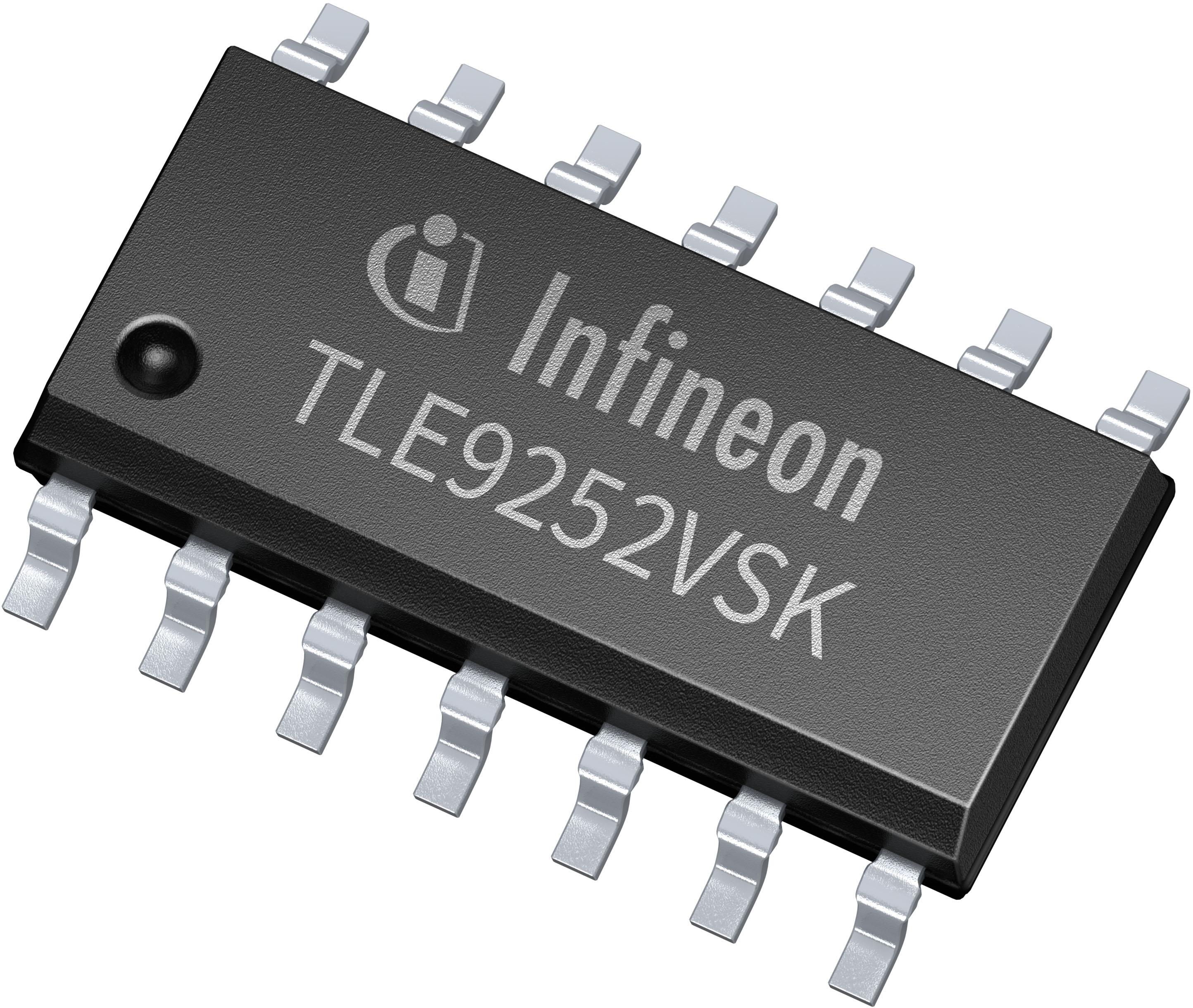 Infineon Technologies AG-TLE9252VSKXUMA1 CAN (Controller Area Network) CAN 5Mbps Sleep 3.3V/5V Automotive AEC-Q100 14-Pin DSO T/R