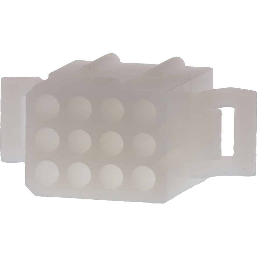 Molex-03-06-1121 Einzeladersteckverbinder, Gehäuse Conn Housing RCP 12Power POS 3.68mm Crimp ST Panel Mount Natural Bag