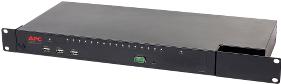 American Power Conversion-KVM1116P Cajas, compartimentos y anaqueles KVMSWITCHES,APC KVM 2G, Digital/IP, 1 Remote User, 1 Local User, 16 ports with Virtual Media