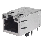 Bel Fuse-P01-0005-01 Steckverbinder, Telefon und Telekommunikation Conn RJ-45 RCP 8 POS 1.27mm Solder RA Thru-Hole 14 Terminal 1 Port