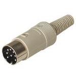 Belden-MAS 80 S GREY Steckverbinder, rund Conn Circular PIN 8 POS Solder ST Cable Mount 8 Terminal 1 Port Bag