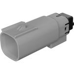 Conn Housing PL 6 POS 3.5mm Crimp ST Cable Mount Stone Gray Bag