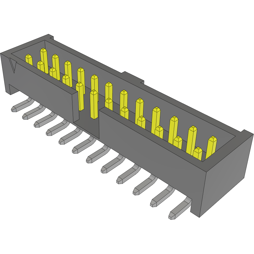 Samtec-LTMM-112-02-S-D-SM Steckverbinderleisten und Leiterplattenbuchsen Conn Shrouded Header HDR 24 POS 2mm Solder ST SMD Tube