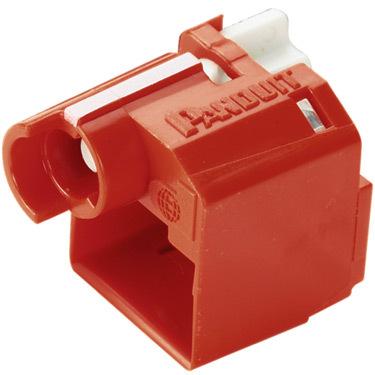 Panduit-PSL-DCPL Accessoires de raccordement RJ45 Plug Lock-In Device, Ten Devices Red And One Tool