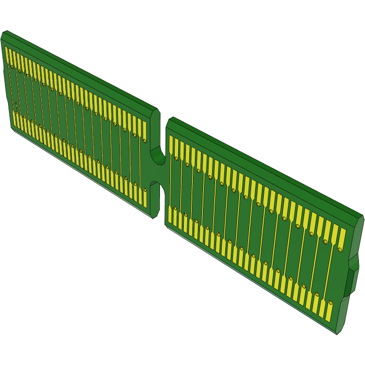 Samtec-HSC8-060-02-19-SE Tarjetas verticales High Speed Riser Card, Hard Gold Plated