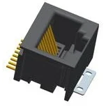 Amphenol Communications Solutions-98435-111LF Steckverbinder, Telefon und Telekommunikation RJ45 Modular Jack, Input Output Connectors, CAT 3, Standard, 8P8C, Vertical, Surface Mount, without Shield, 1 Port