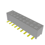 Conn Socket Strip SKT 18 POS 2mm Solder ST Top Entry SMD Tube