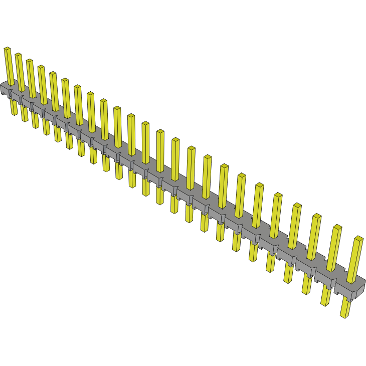 Samtec-MTLW-124-07-G-S-230 Connector Headers and PCB Receptacles Conn Unshrouded Header HDR 24 POS 2.54mm Solder ST Top Entry Thru-Hole Bulk