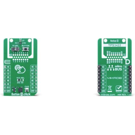 MikroElektronika-MIKROE-6620 Placas y kits de desarrollo de administración de potencia TPS3422 Power Supply Controller and Monitor Click Board