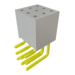 Conn Socket Strip SKT 9 POS 2.54mm Solder RA Side Entry Thru-Hole Bulk