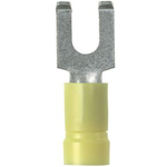 Fork Terminal 10-12AWG Copper Yellow 26.2mm Tin Bottle