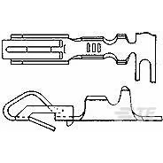 TE Connectivity-350011-2 Steckverbinder, Kontakt Contact SKT Crimp ST Cable Mount 18-24AWG Loose