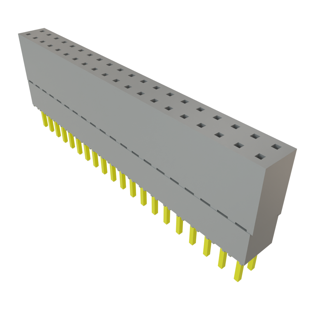 Samtec-ESQ-120-48-G-D Connector Headers and PCB Receptacles Conn Elevated Socket SKT 40 POS 2.54mm Solder ST Top Entry Thru-Hole Tube