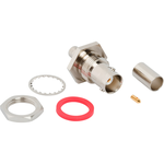 Conn BNC 0Hz to 6GHz 50Ohm Crimp ST Panel Mount RCP Gold Bag