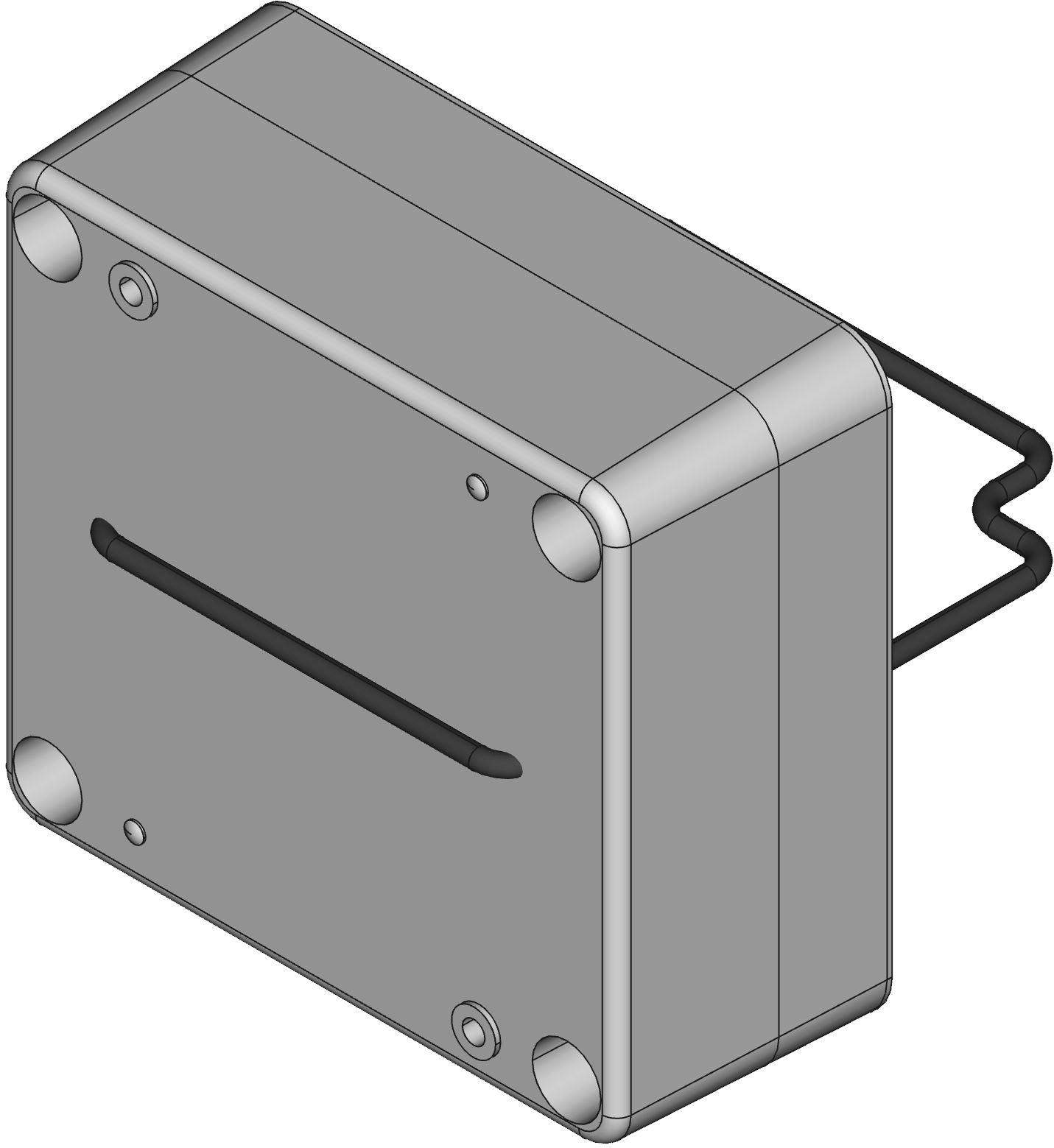 Hammond Manufacturing-RP1020 Kästen, Gehäuse und Gestelle Light Gray Polycarbonate Wall Mount Watertight Enclosure