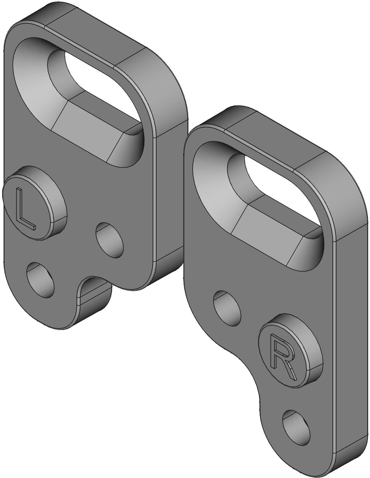 Hammond Manufacturing-1554FT null Set Of 4 Polycarbonate Plastic Mounting Feet
