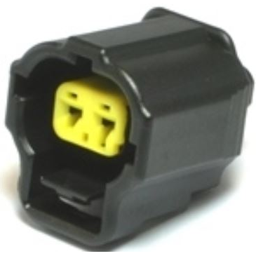 Delphi-13628655 Einzeladersteckverbinder, Gehäuse Conn Housing F 2 POS Crimp ST Cable Mount Black