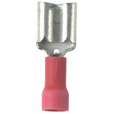 Panduit-DV18-250B-CY Raccordement de terminaux Quick Disconnect Terminal 18-22AWG Brass Red F 20.6mm Tin Bottle