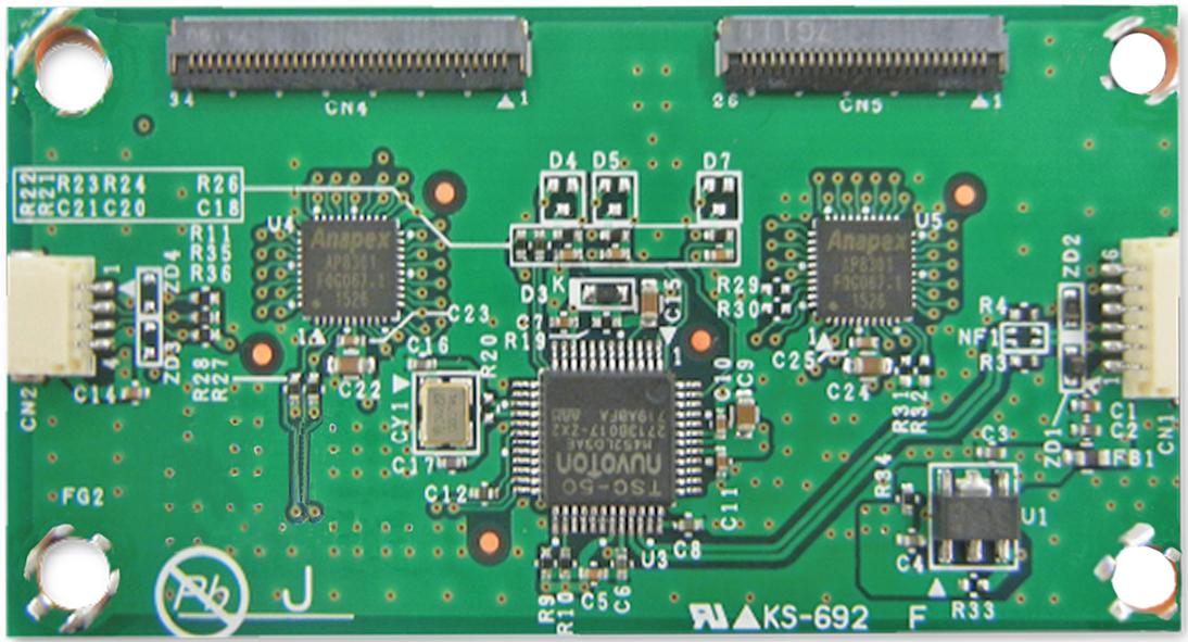 NKK Switches-ZE256-234E-MTR2000 开发套件和工具 Multi-Touch Resistive Touch Screen Controller Boards