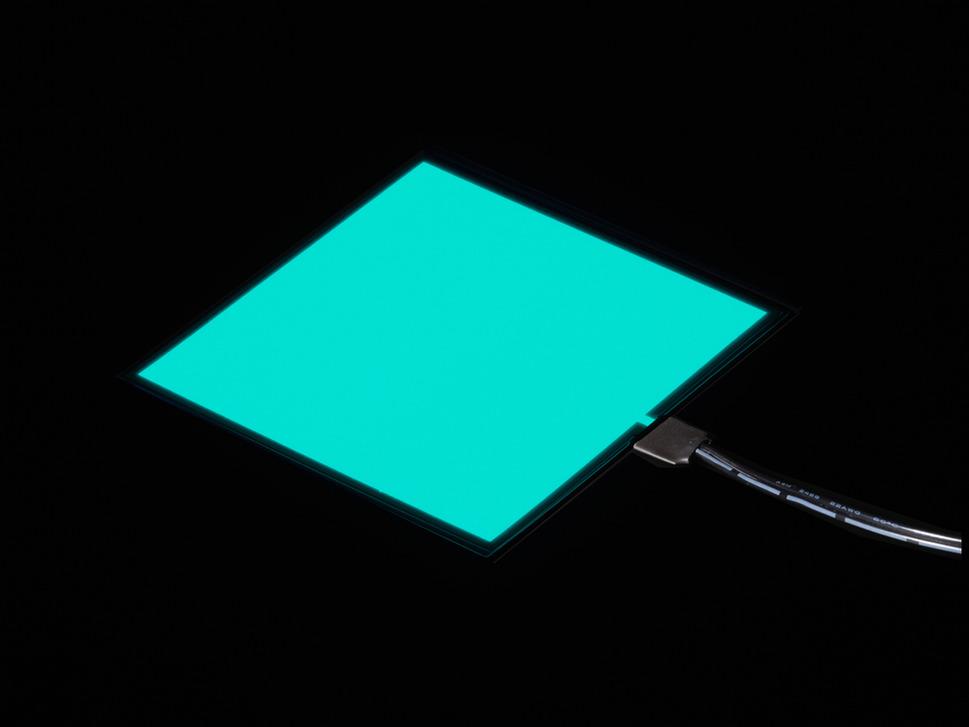 Adafruit Industries-627 Electroluminescent Indicators EL Panel - 10x10cm Electroluminescent