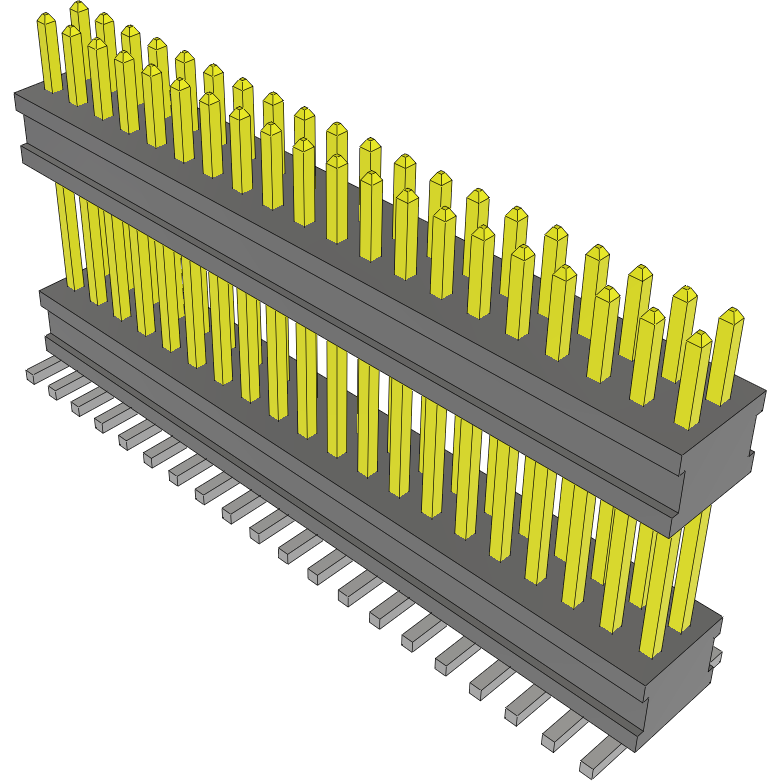 Samtec-FW-20-05-LM-D-410-100 连接器插头及 PCB 插座 Conn Board Stacker HDR 40 POS 1.27mm Solder ST Top Entry SMD FLEX STACK™ Tube