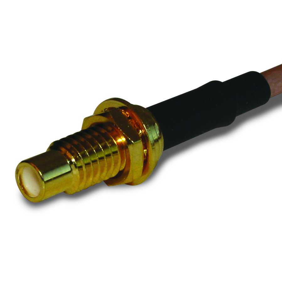 Amphenol RF-152105 Connector RF Conn SMC 0Hz to 10GHz 50Ohm Crimp ST Panel Mount RCP Gold