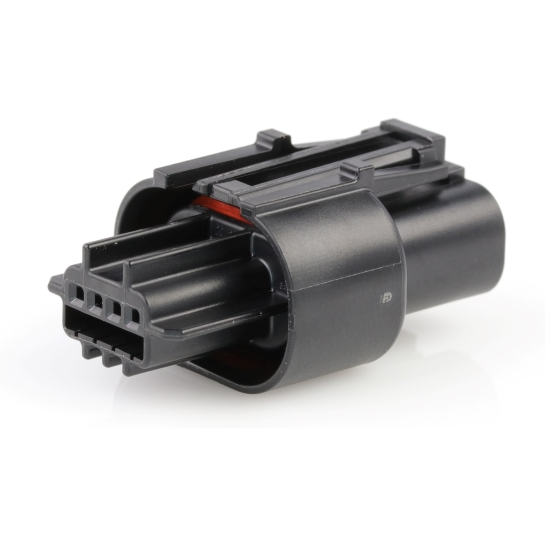 Molex-2042200004 Carcaza de cables discretos de conector Conn Housing RCP 4 POS 1.8mm Crimp ST Cable Mount Black Tray