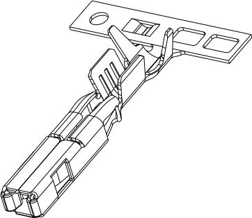 Delphi-211CC2S4460P Steckverbinder, Kontakt Contact SKT 1.5 Size Crimp ST Cable Mount 17-19AWG