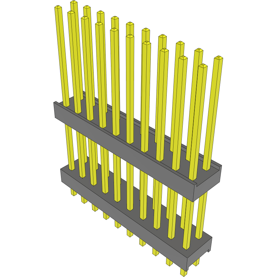 Samtec-DW-10-13-T-D-570 Steckverbinderleisten und Leiterplattenbuchsen Conn Board Stacker HDR 20 POS 2.54mm Solder ST Top Entry Thru-Hole Bulk