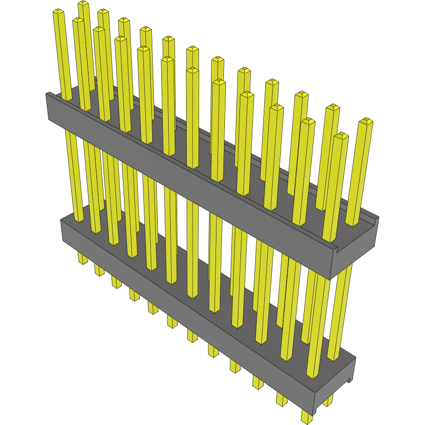 Samtec-DW-12-12-G-D-625 Cabezales del conector y receptáculos PCB Conn Board Stacker HDR 24 POS 2.54mm Solder ST Top Entry Thru-Hole Bulk