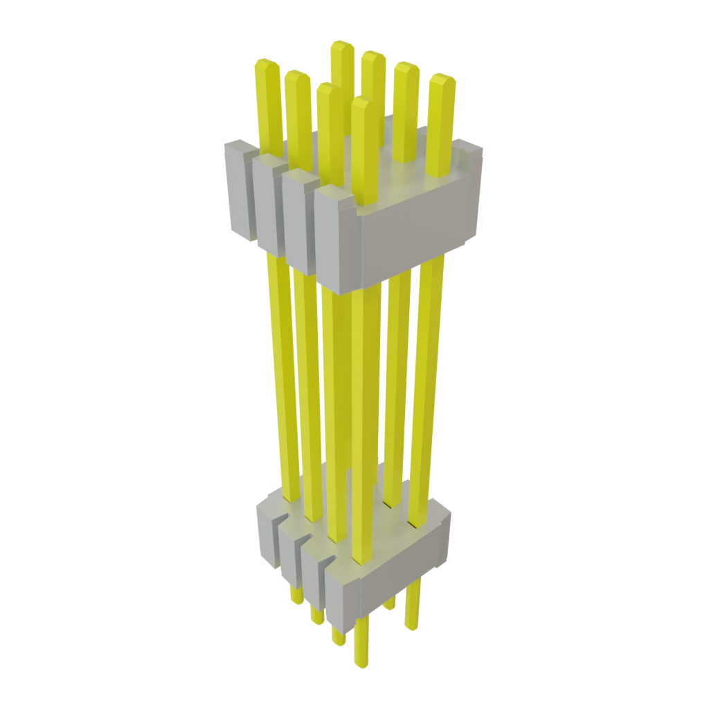 Samtec-DWM-04-60-G-D-625 Steckverbinderleisten und Leiterplattenbuchsen Conn Board Stacker HDR 8 POS 1.27mm Solder ST Thru-Hole Bulk