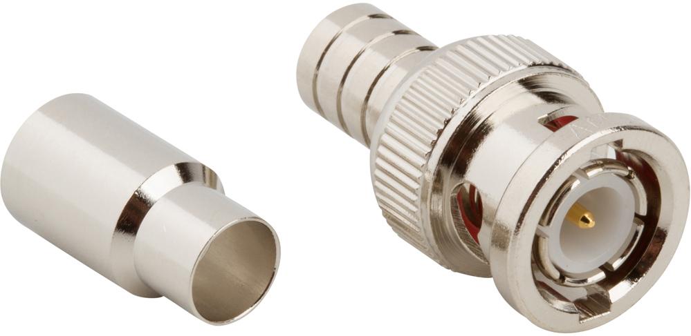 Amphenol RF-031-5556-RFX Connettore RF Conn BNC 0Hz to 4GHz 50Ohm Crimp ST Cable Mount PL Gold