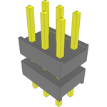 Conn Board Stacker HDR 6 POS 2.54mm Solder ST Top Entry Thru-Hole Bulk