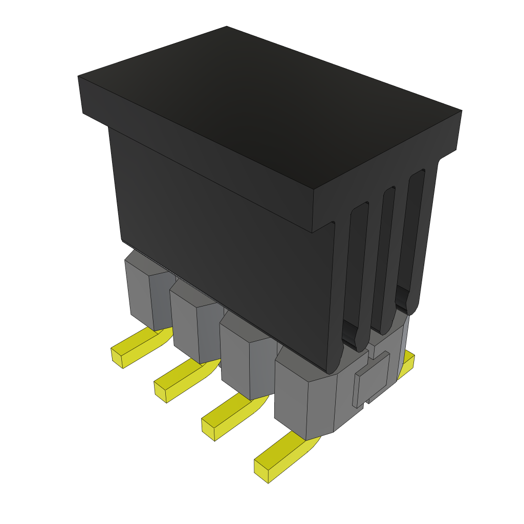 Samtec-TSM-104-01-L-DV-LC-004-P Piastre connettori e prese PCB Conn Unshrouded Header HDR 8 POS 2.54mm Solder ST Top Entry SMD Tube