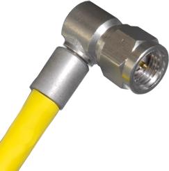 Cinch Connectivity Solutions-142-0403-106 Connettore RF Conn SMA 0Hz to 12.4GHz 50Ohm Crimp RA Cable Mount PL Gold Over Nickel