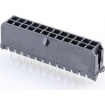 Conn Wire to Board HDR 24Power POS 3mm Solder ST Top Entry Thru-Hole Micro-Fit 3.0 Tray