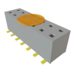 Conn Socket Strip SKT 14 POS 2mm Solder ST Bottom Entry SMD T/R