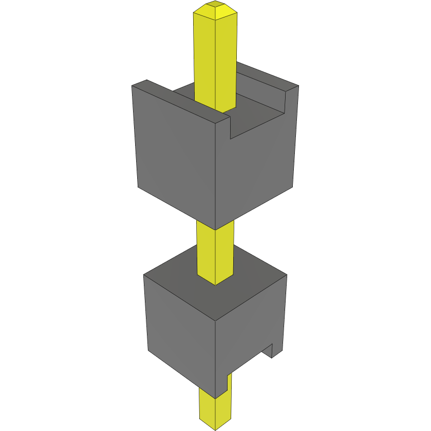 Samtec-DW-01-17-T-S-300 Steckverbinderleisten und Leiterplattenbuchsen Conn Board Stacker HDR 1 POS Solder ST Top Entry Thru-Hole Bulk