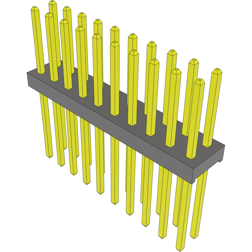 Samtec-MTMM-110-13-G-D-260 Steckverbinderleisten und Leiterplattenbuchsen Conn Unshrouded Header HDR 20 POS 2mm Solder ST Top Entry Thru-Hole Bulk