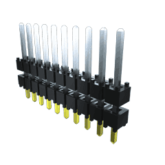 Samtec-DW-05-11-F-D-550 Steckverbinderleisten und Leiterplattenbuchsen Conn Board Stacker HDR 10 POS 2.54mm Solder ST Top Entry Thru-Hole Bulk