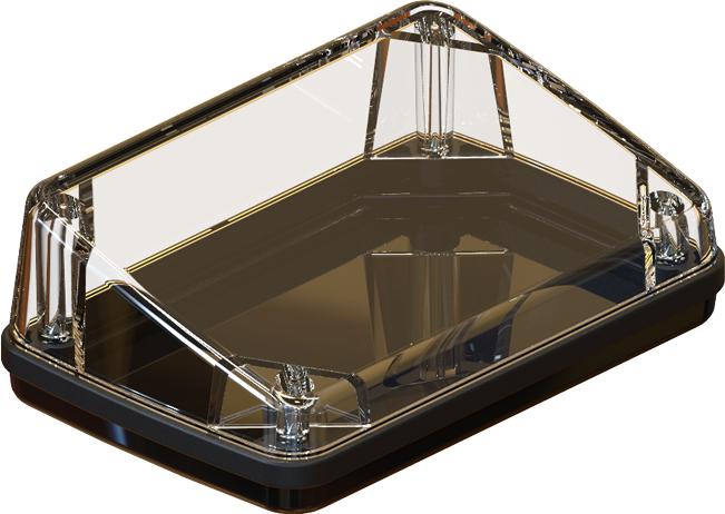 Serpac Electronic Enclosures-CX61SD-CLBK-A-BK Kästen, Gehäuse und Gestelle Black Polycarbonate Sloped Waterproof Pocket Enclosure with Black Seal	 <h4><strong>CALIFORNIA&nbsp;PROPOSITION</strong> ⚠️<strong>65&nbsp;WARNING</strong>⚠️</h4>